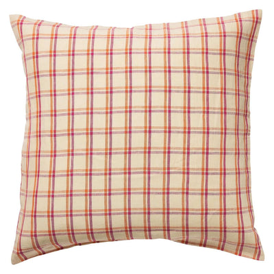 Sian Linen Euro Pillowcase Set - Poppy