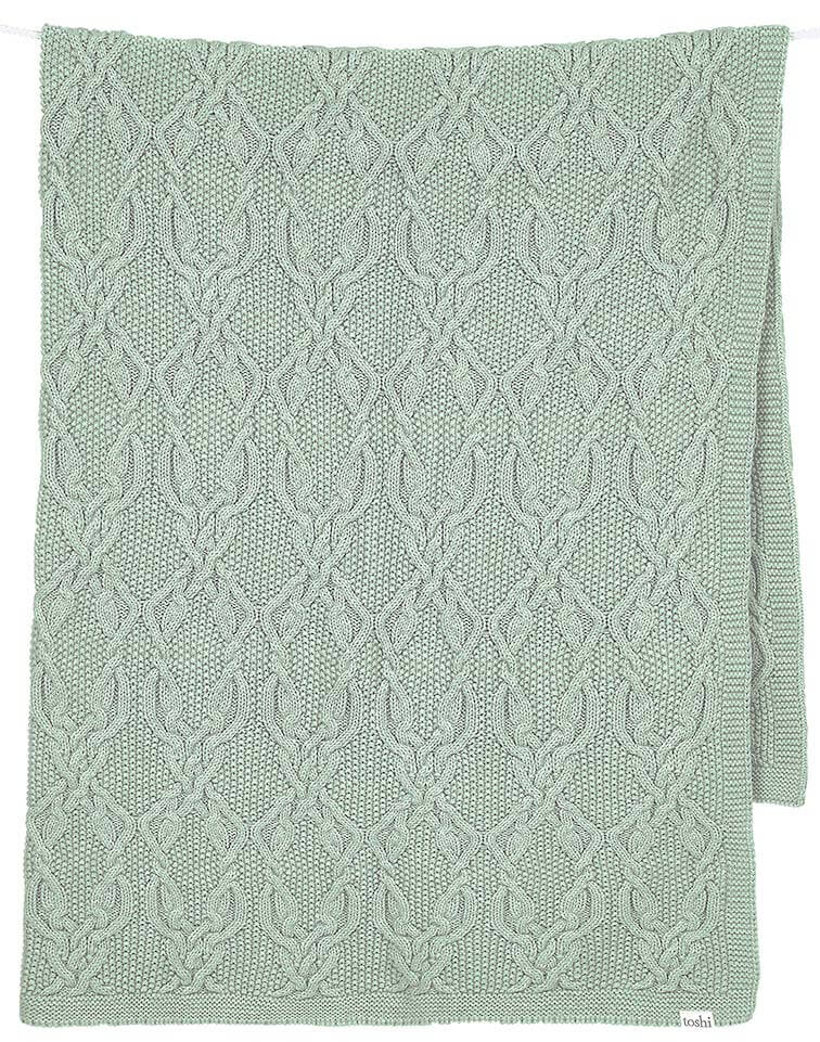 Organic Blanket Bowie - Jade