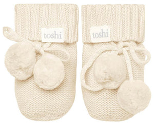 Organic Booties Marley - Feather