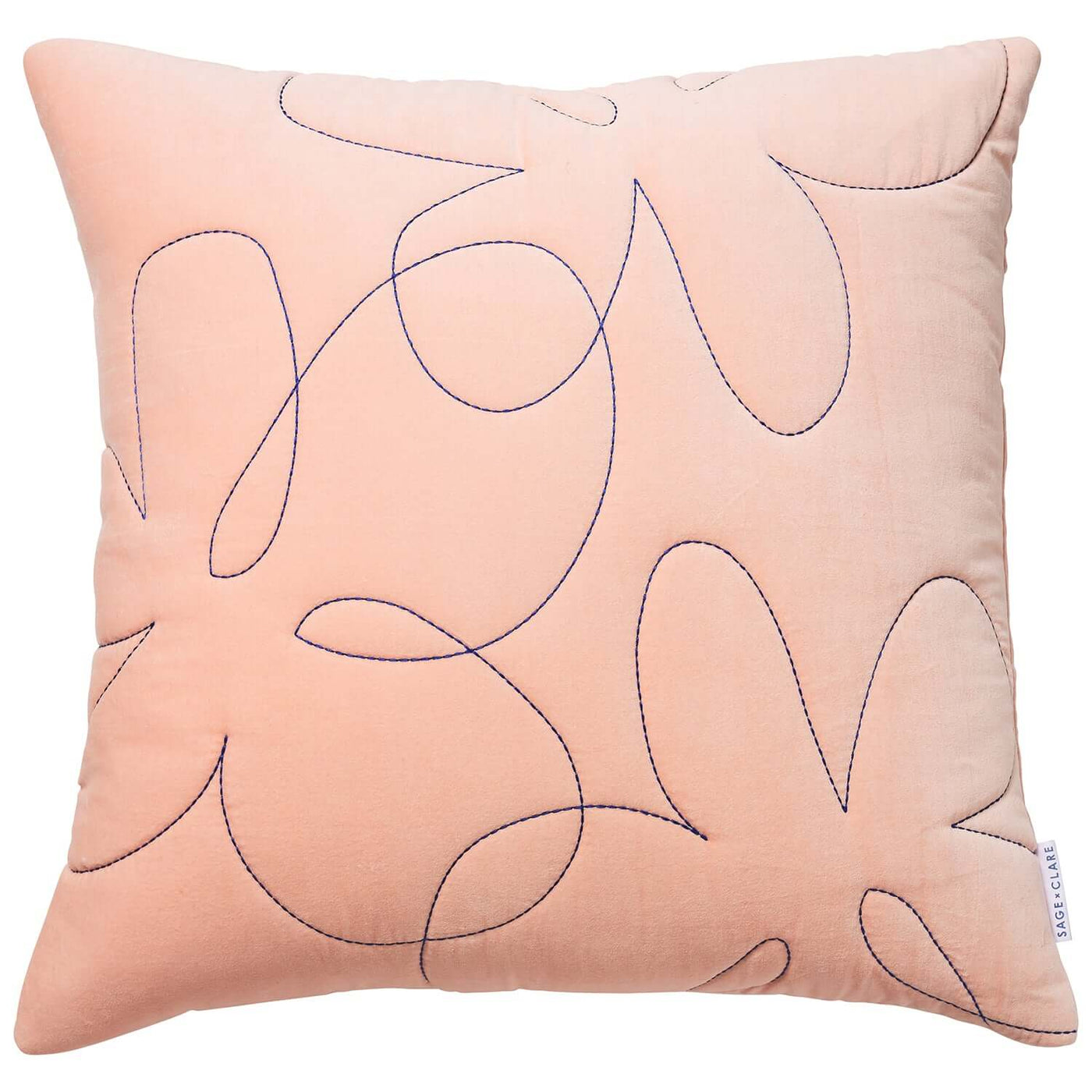 Ursula Velvet Sham - Peach