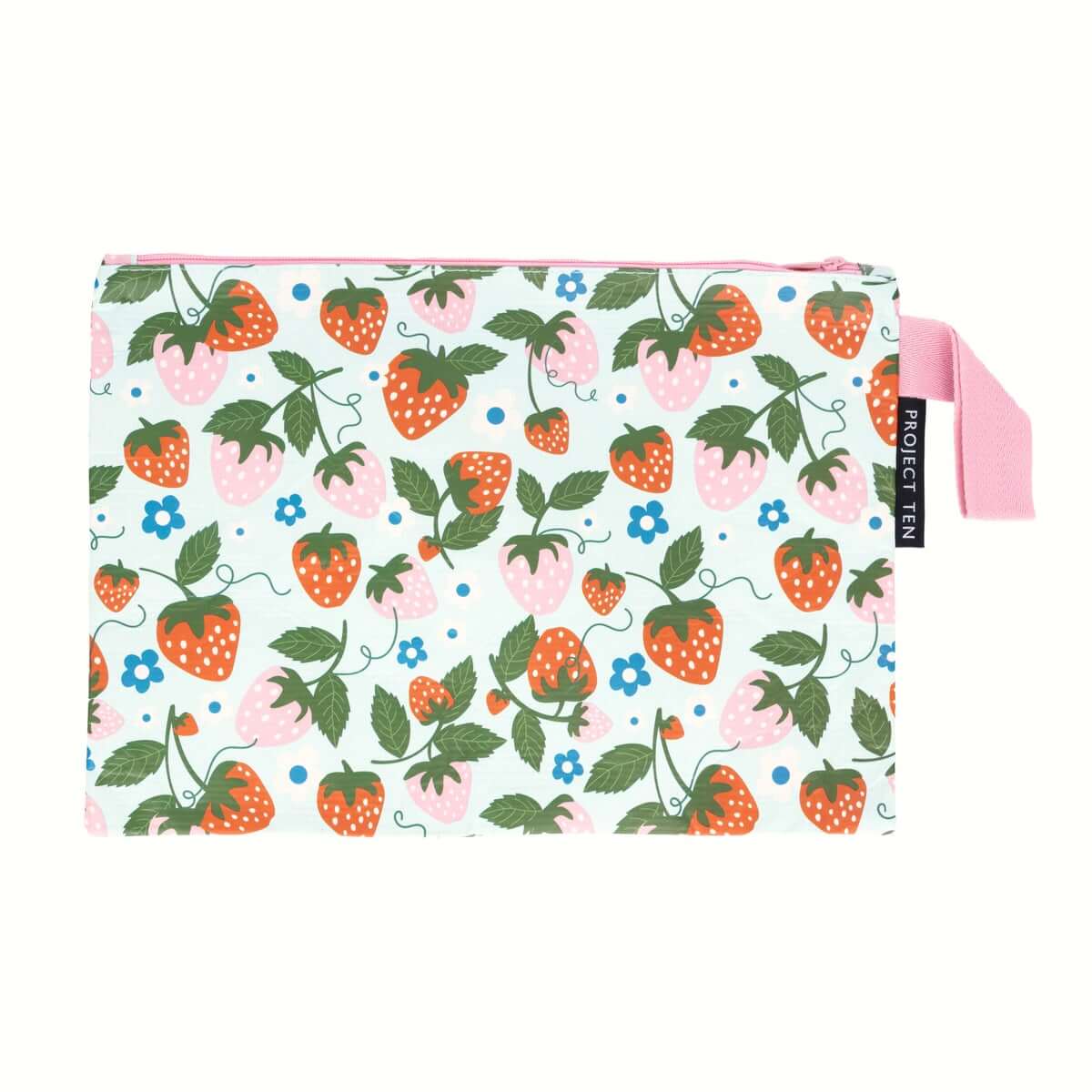 Zip Pouch - Strawberries