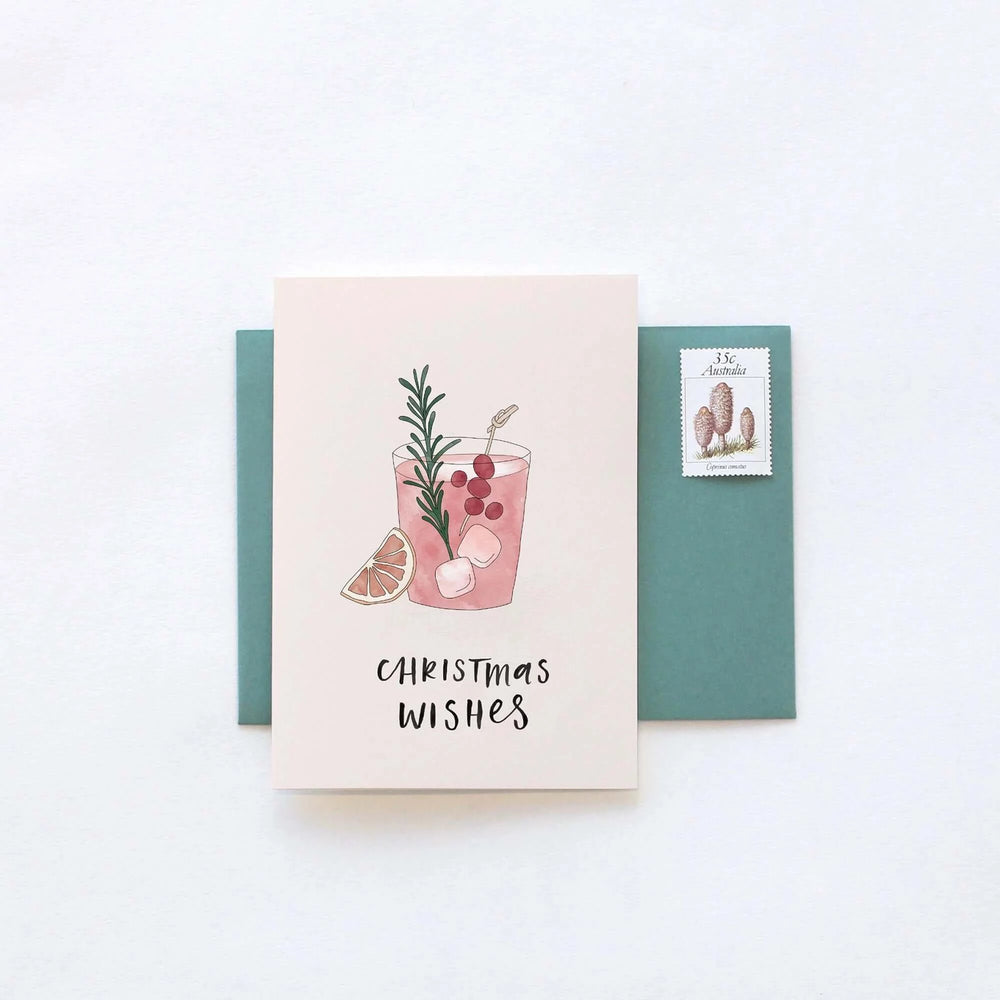 Christmas Cocktail Greeting Card