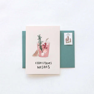 Christmas Cocktail Greeting Card