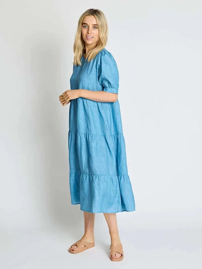 Corsica Dress - Lagoon Blue
