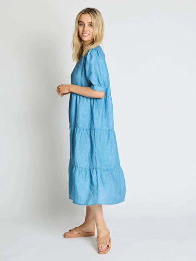 Corsica Dress - Lagoon Blue