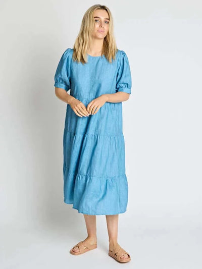 Corsica Dress - Lagoon Blue