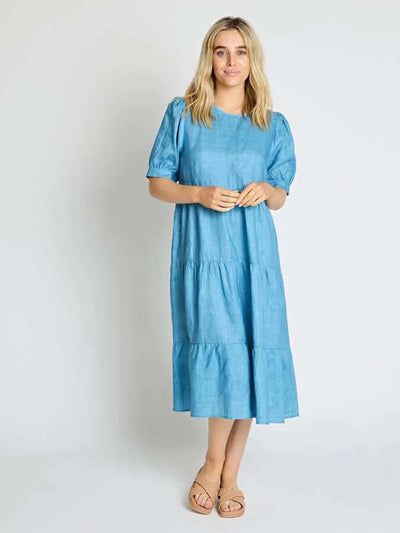 Corsica Dress - Lagoon Blue