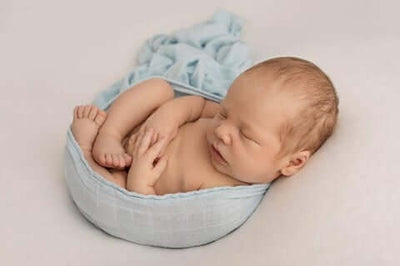 Bubba Baby Organic Bamboo Muslin - Deep Blue Sea