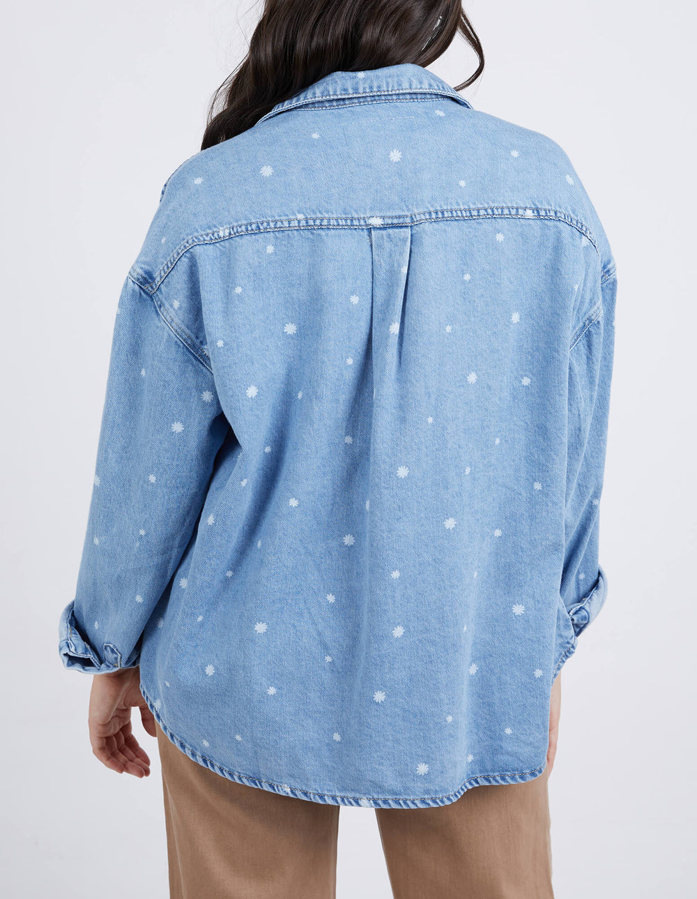 Daisy Shacket - Mid Blue Wash