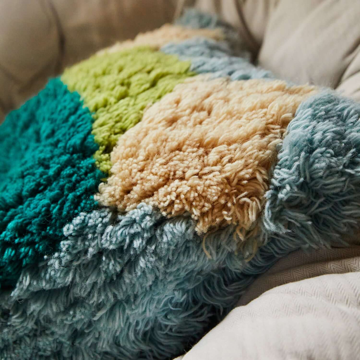 Hastings Shag Cushion - Cloud