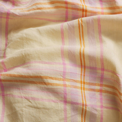 Patchway Linen Euro Pillowcase Set - Vanilla