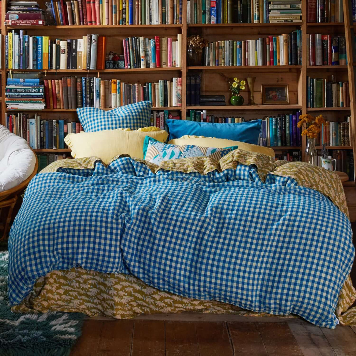 Kirby Linen Euro Pillowcase Set - Oasis