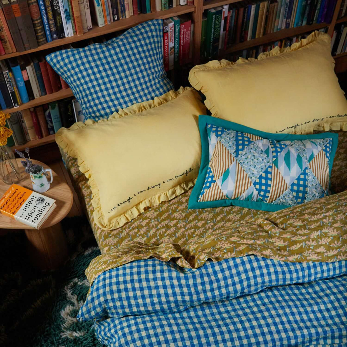 Kirby Linen Euro Pillowcase Set - Oasis