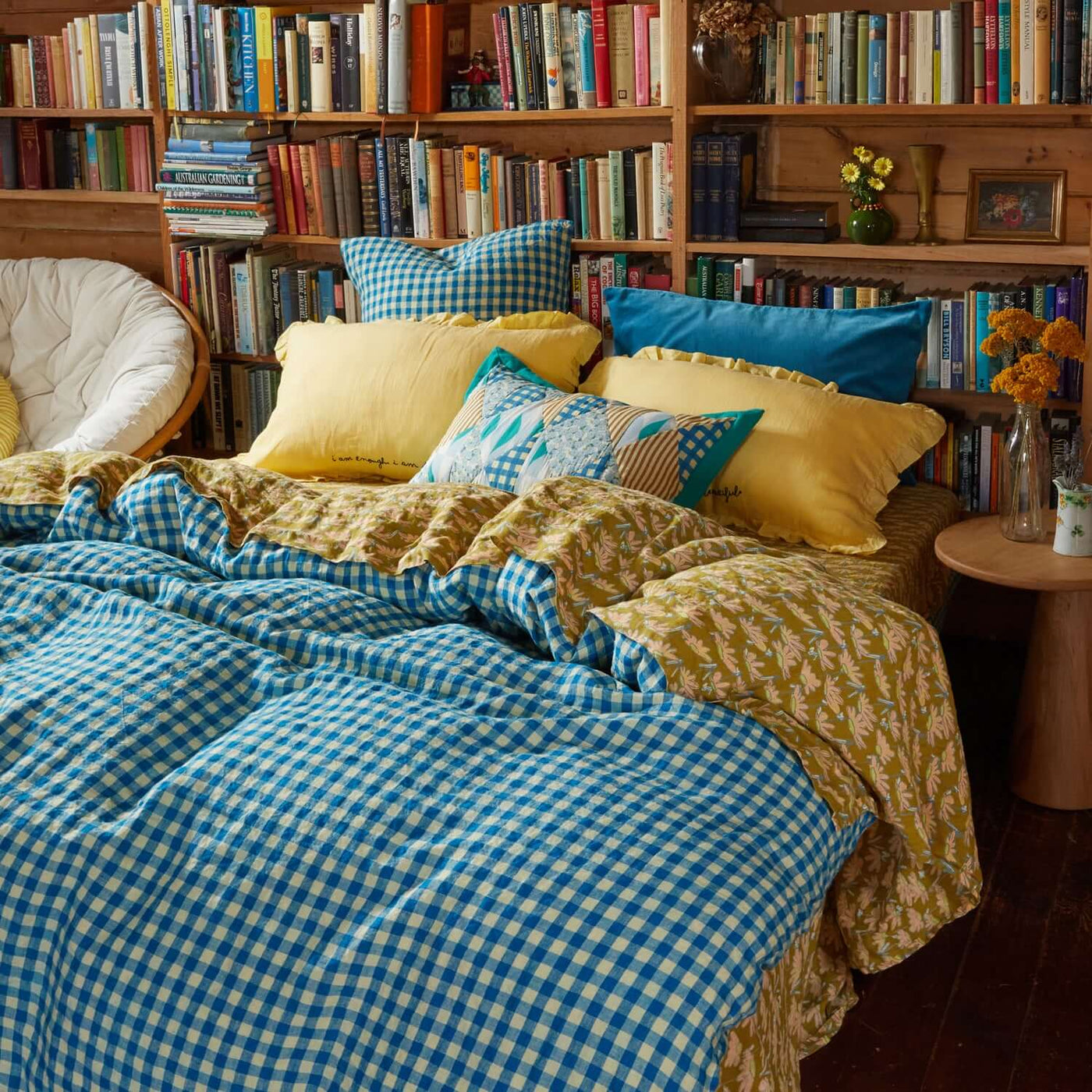 Kirby Linen Euro Pillowcase Set - Oasis