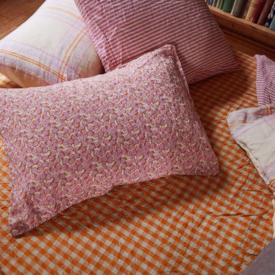 Kirby Linen Fitted Sheet - Persimmon