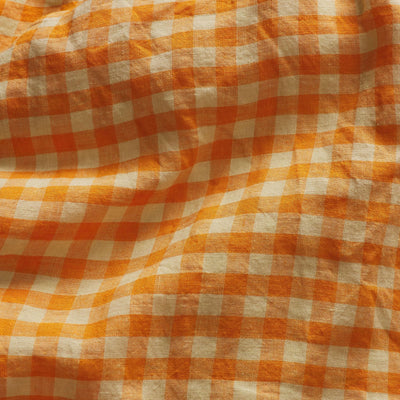 Kirby Linen Fitted Sheet - Persimmon