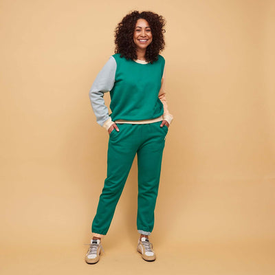 Bexley Cotton Trackpant - Teal
