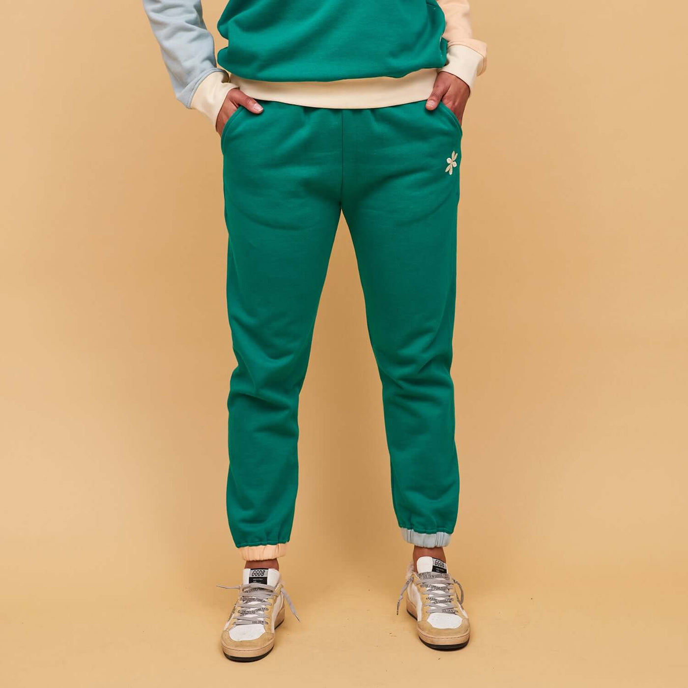 Bexley Cotton Trackpant - Teal