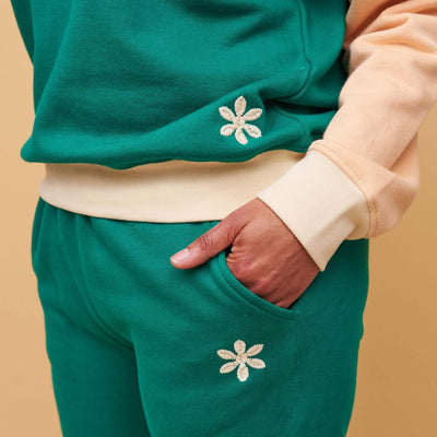 Bexley Cotton Trackpant - Teal