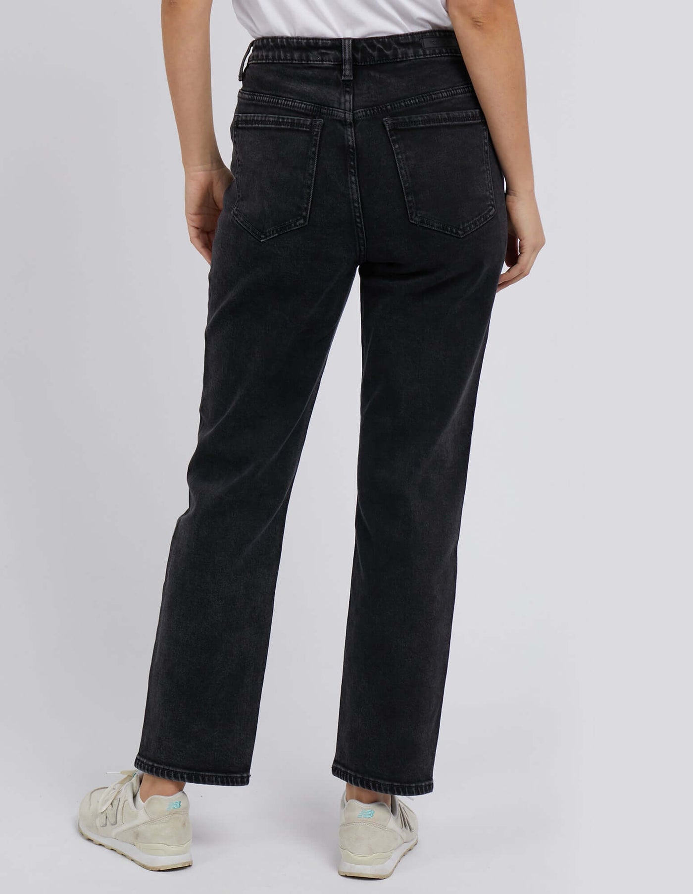 Enmore Wide Leg Jean - Washed Black