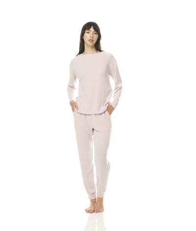 Kendall Ribbed Pyjamas - Pink