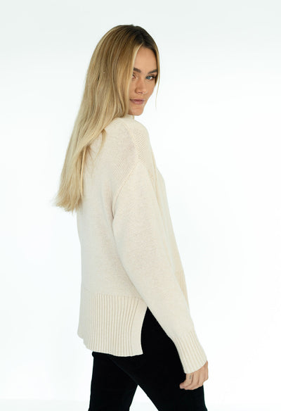 Gabriel Zip Jumper - Sand