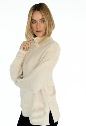 Gabriel Zip Jumper - Sand