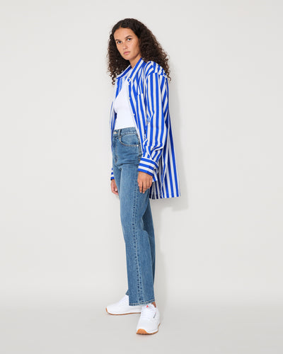 Everyday Shirt - Cobalt Stripe