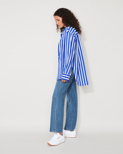 Everyday Shirt - Cobalt Stripe