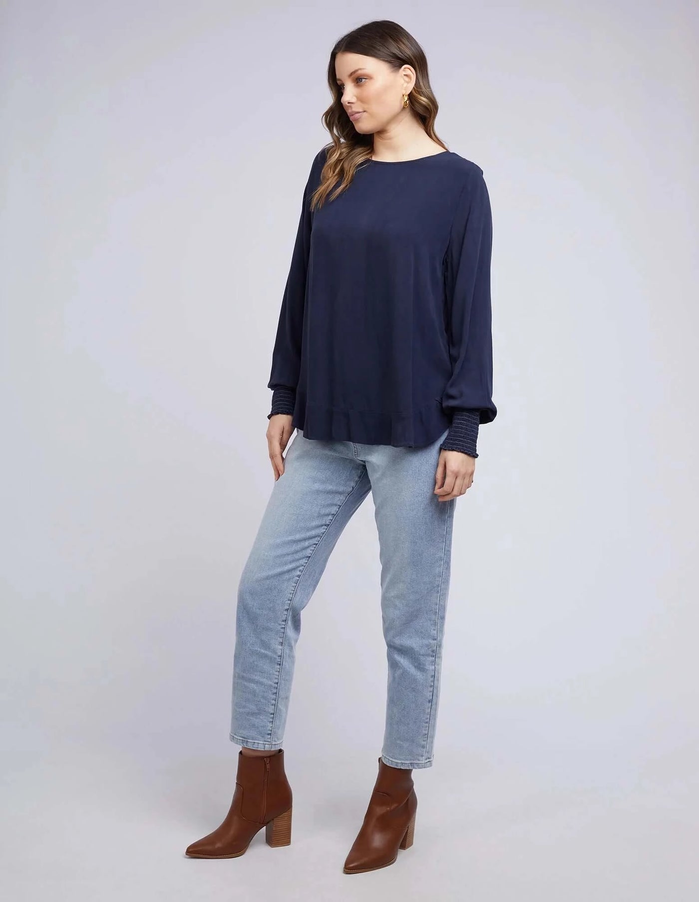 Marion Top -Navy