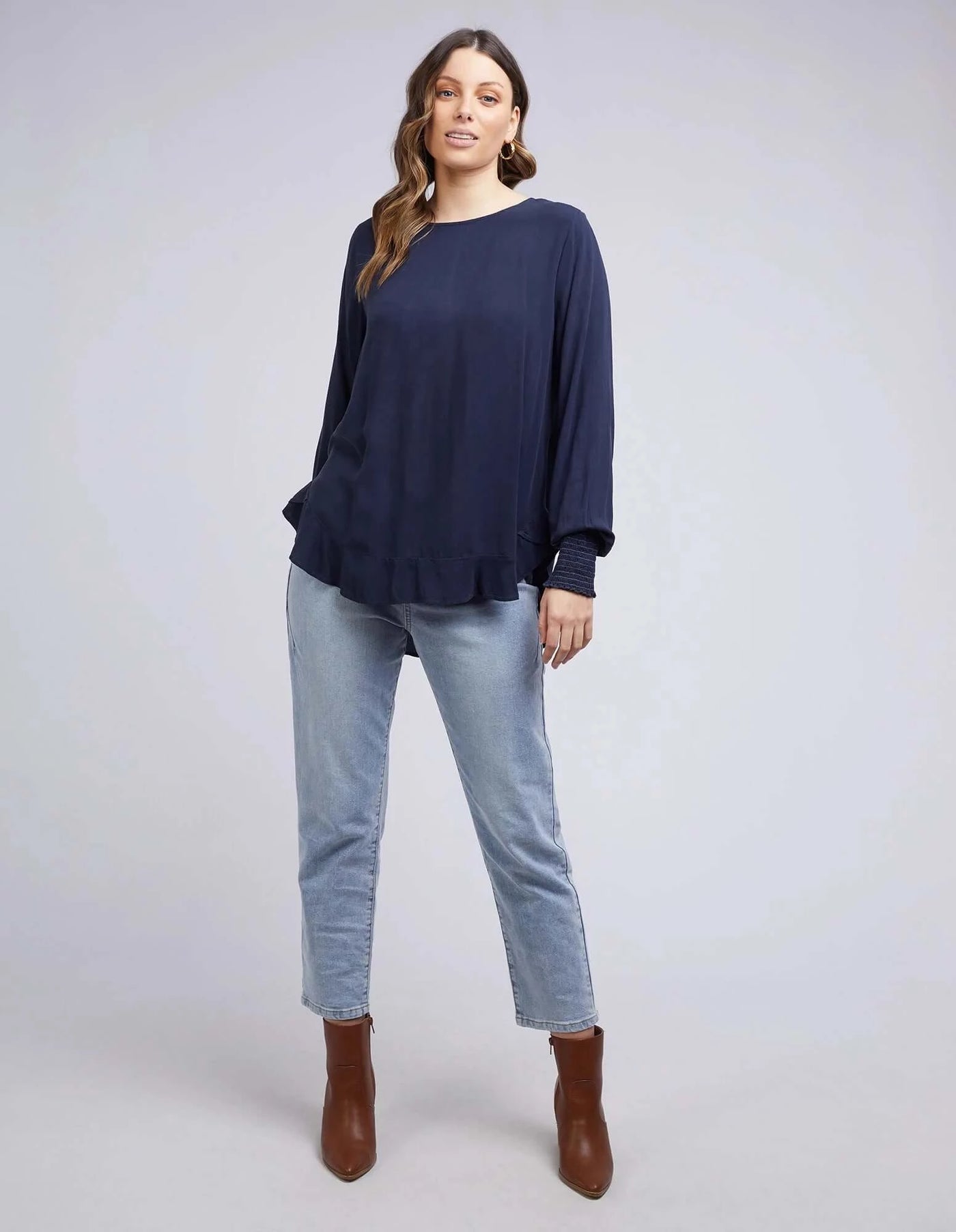 Marion Top -Navy