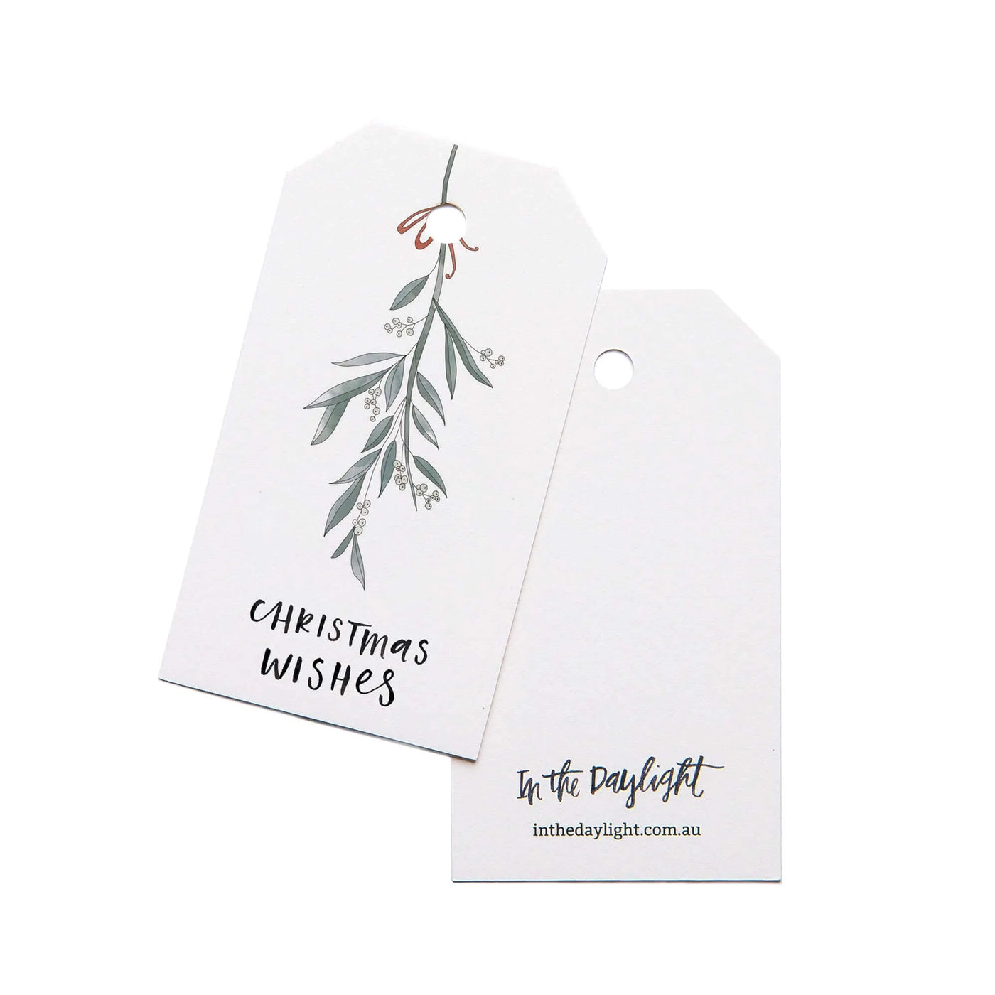 Christmas Mistletoe Gift Tag Set of 5