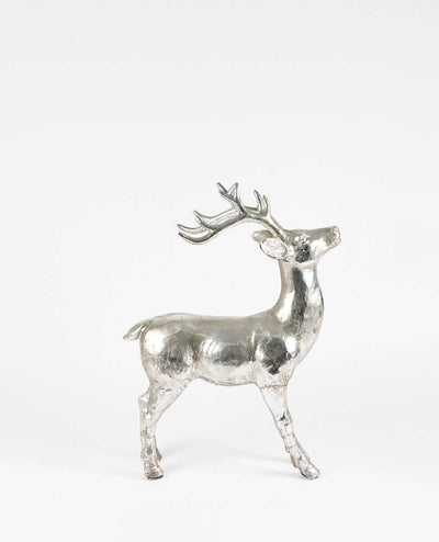 Alaska Standing Reindeer Silver - Two Sizes