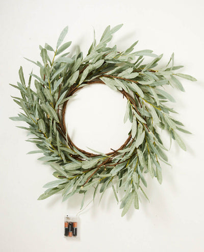 Eucalyptus LED Wreath