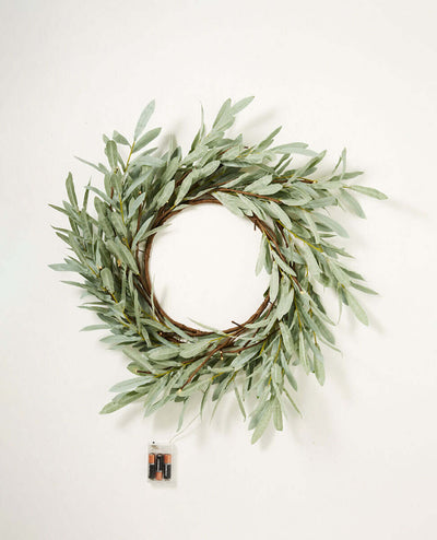 Eucalyptus LED Wreath
