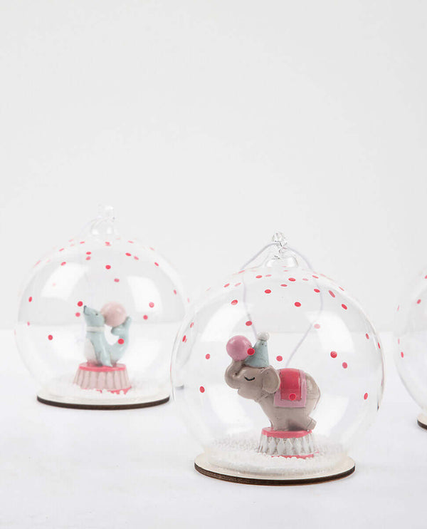 Storybook Hanging Circus Friend Baubles - Set of 3
