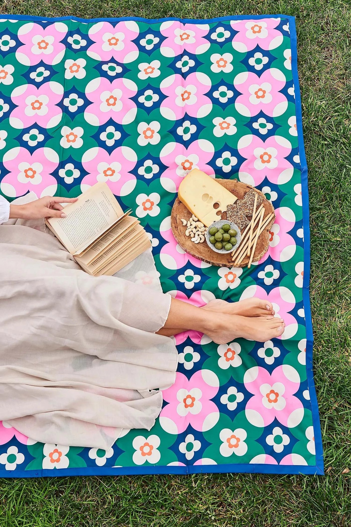 Picnic Mat - Block Floral