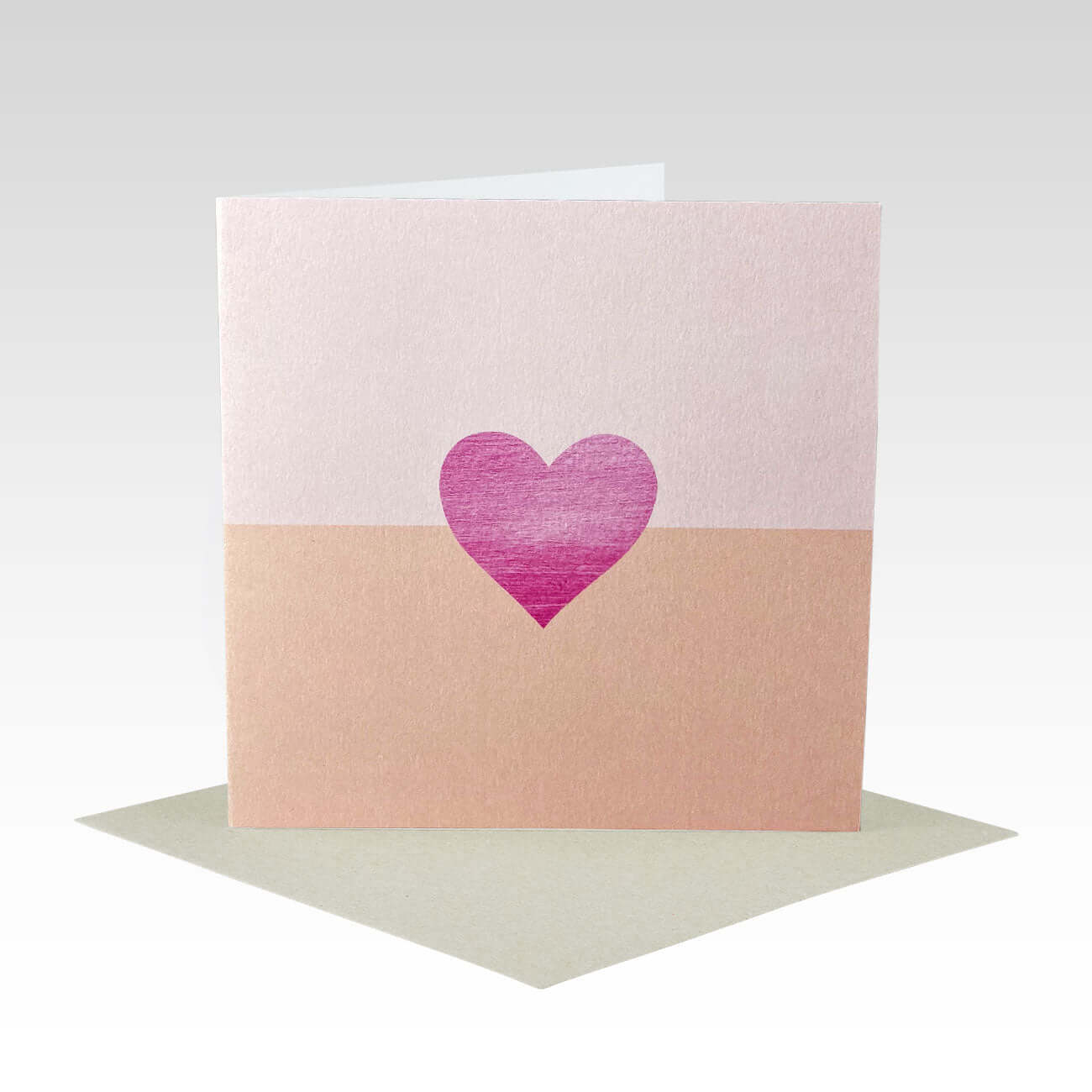 Two Tone Heart Greeting Card