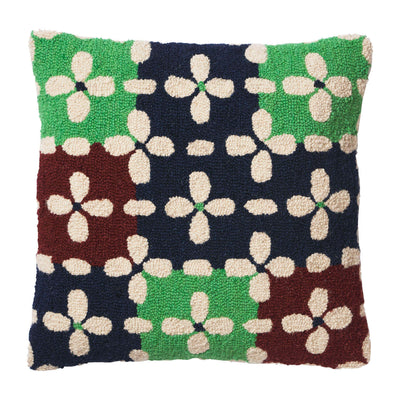 Ava Punch Needle Cushion - Pea