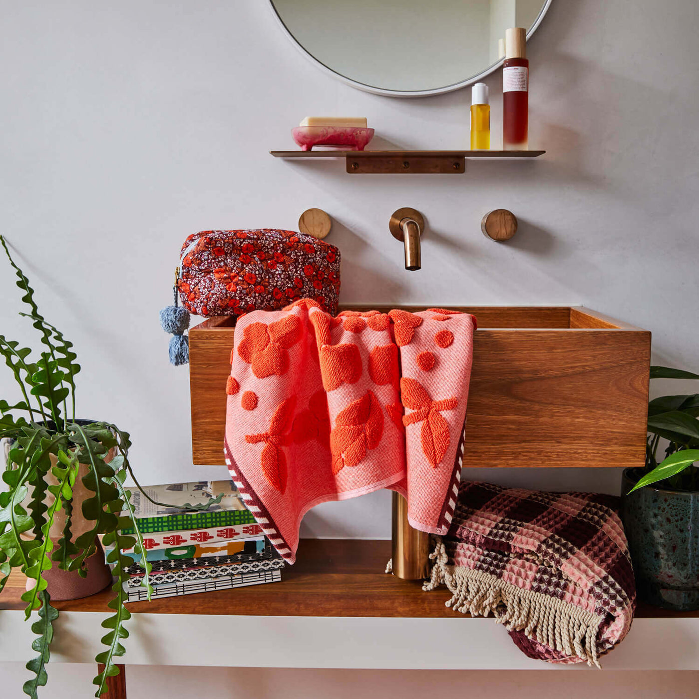 Florence Towel Range - Cherry