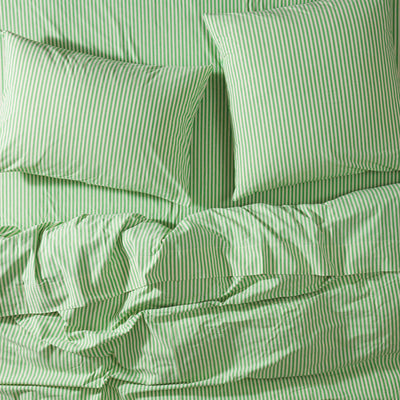 Luigi Cotton Euro Pillowcase Set - Pea