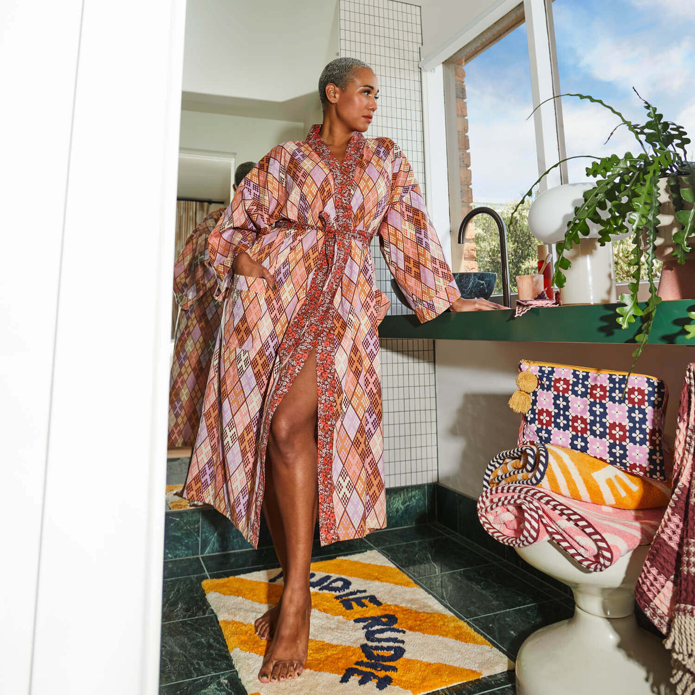 Viola Cotton Bath Robe