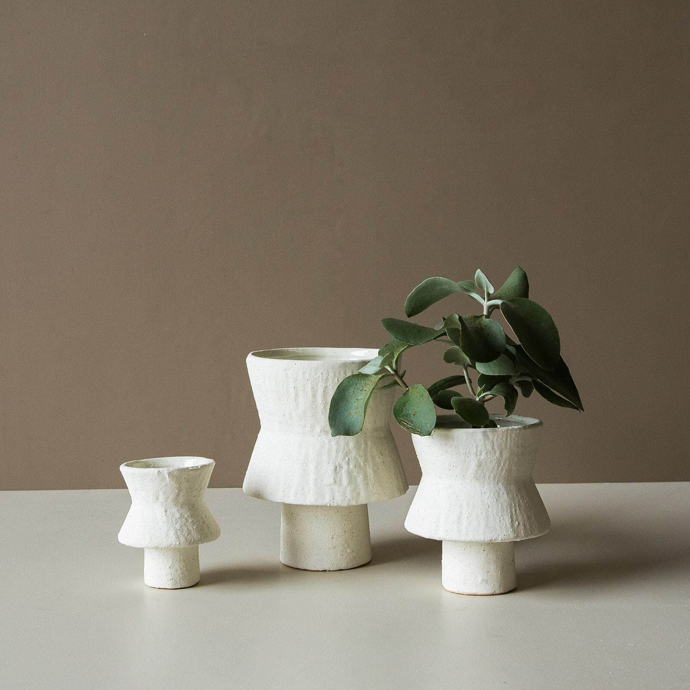 Sascha Vase Off White - Two Sizes