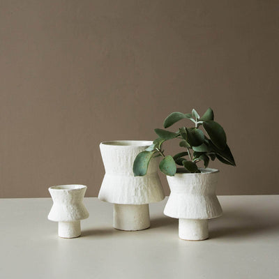 Sascha Vase Off White - Two Sizes