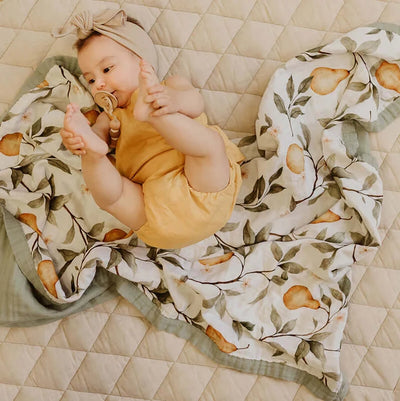 French Pear - Cot Quilt