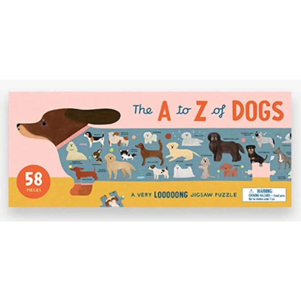 A to Z of Dogs - A Very Long jigsaw puzzle