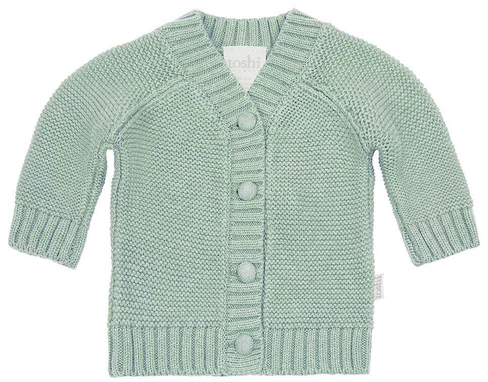 Organic Cardigan Andy - Jade