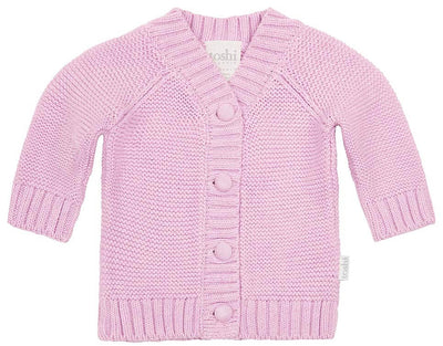 Organic Cardigan Andy - Lavender