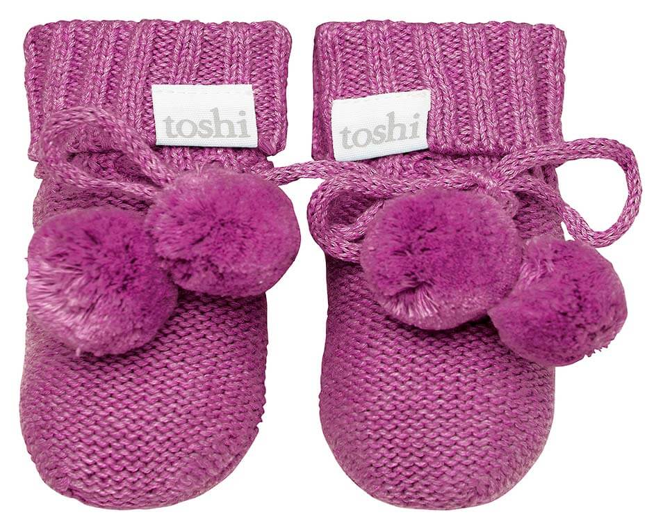 Organic Booties Marley - Violet