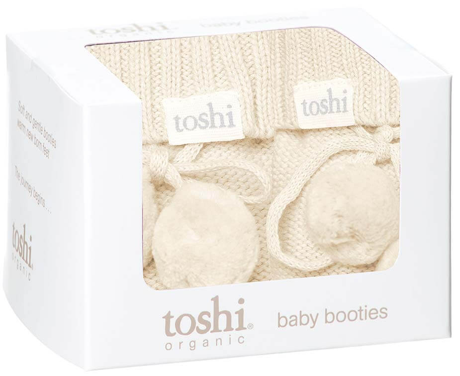 Organic Booties Marley - Feather